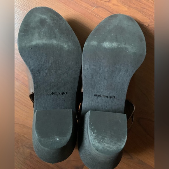 STEVE MADDEN GIRL Women’s Faux Leather Ankle Booties Dark Brown Size 8.5 - Picture 4 of 6